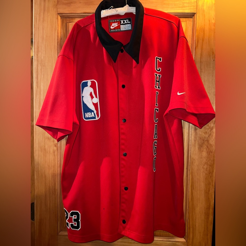 Rare Vintage Michale Jordan Nike Warm up shooting shirt size XXL embroidered